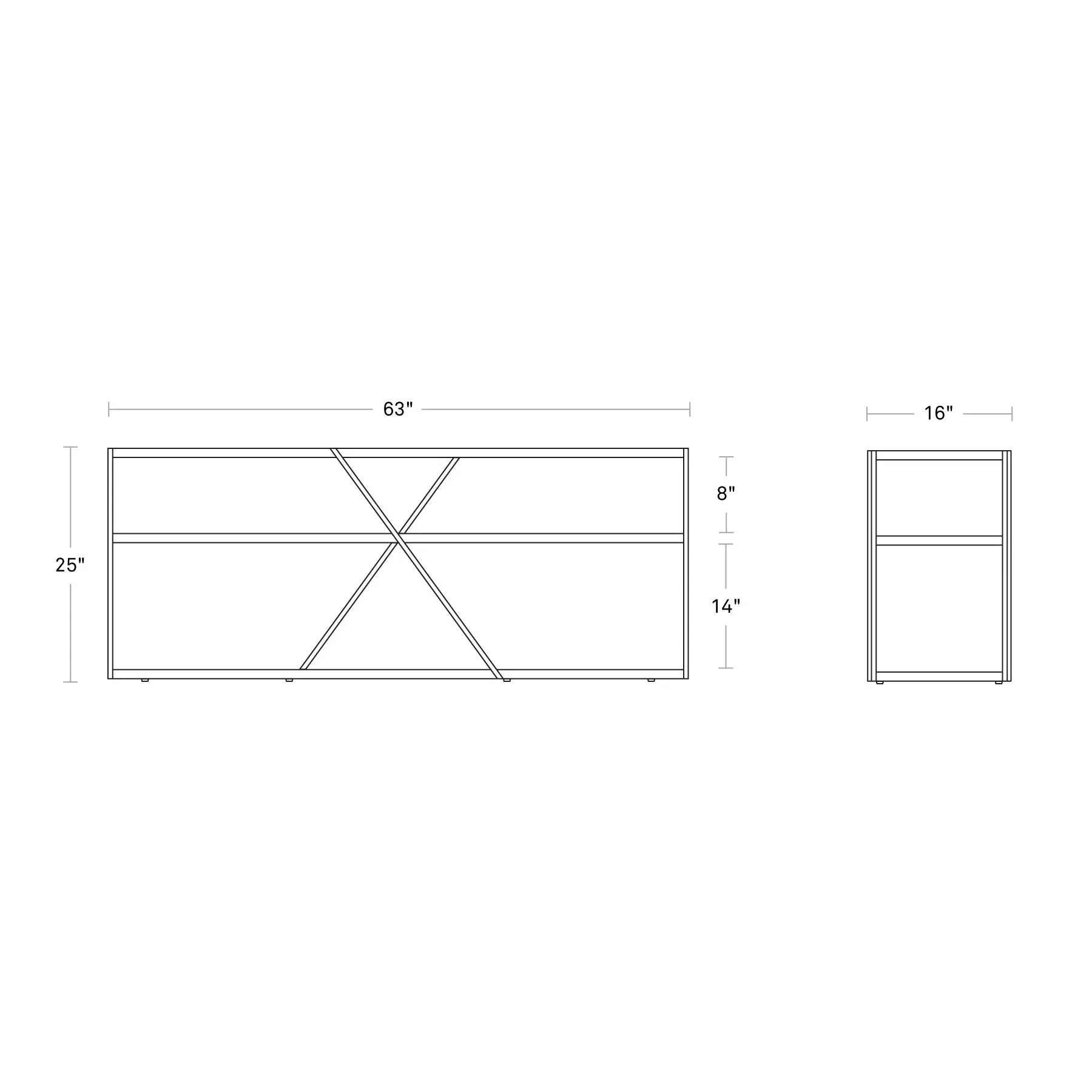 NeedWant Long and Low Shelving