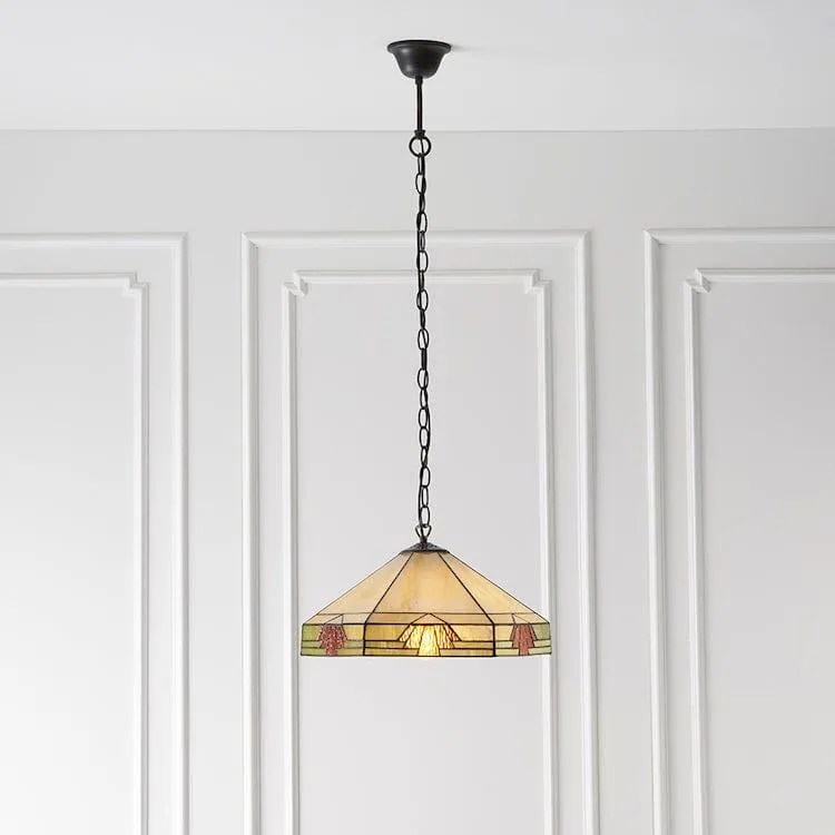 Nevada Medium Tiffany Ceiling Light - 1 Bulb Fitting