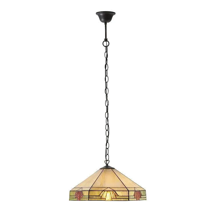 Nevada Medium Tiffany Ceiling Light - 1 Bulb Fitting