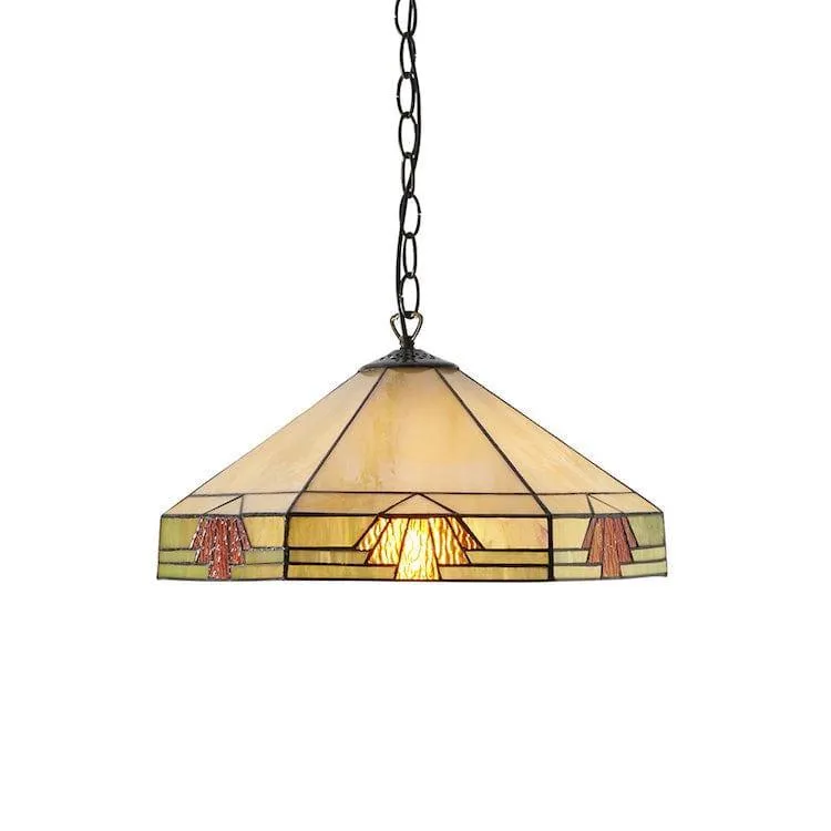 Nevada Medium Tiffany Ceiling Light - 1 Bulb Fitting