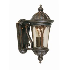 New England Weathered Bronze Small Outdoor Wall Light