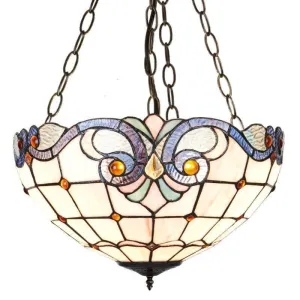Newcastle Inverted Tiffany Ceiling Light