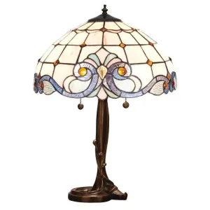 Newcastle Tiffany Table Lamp Majorelle Base