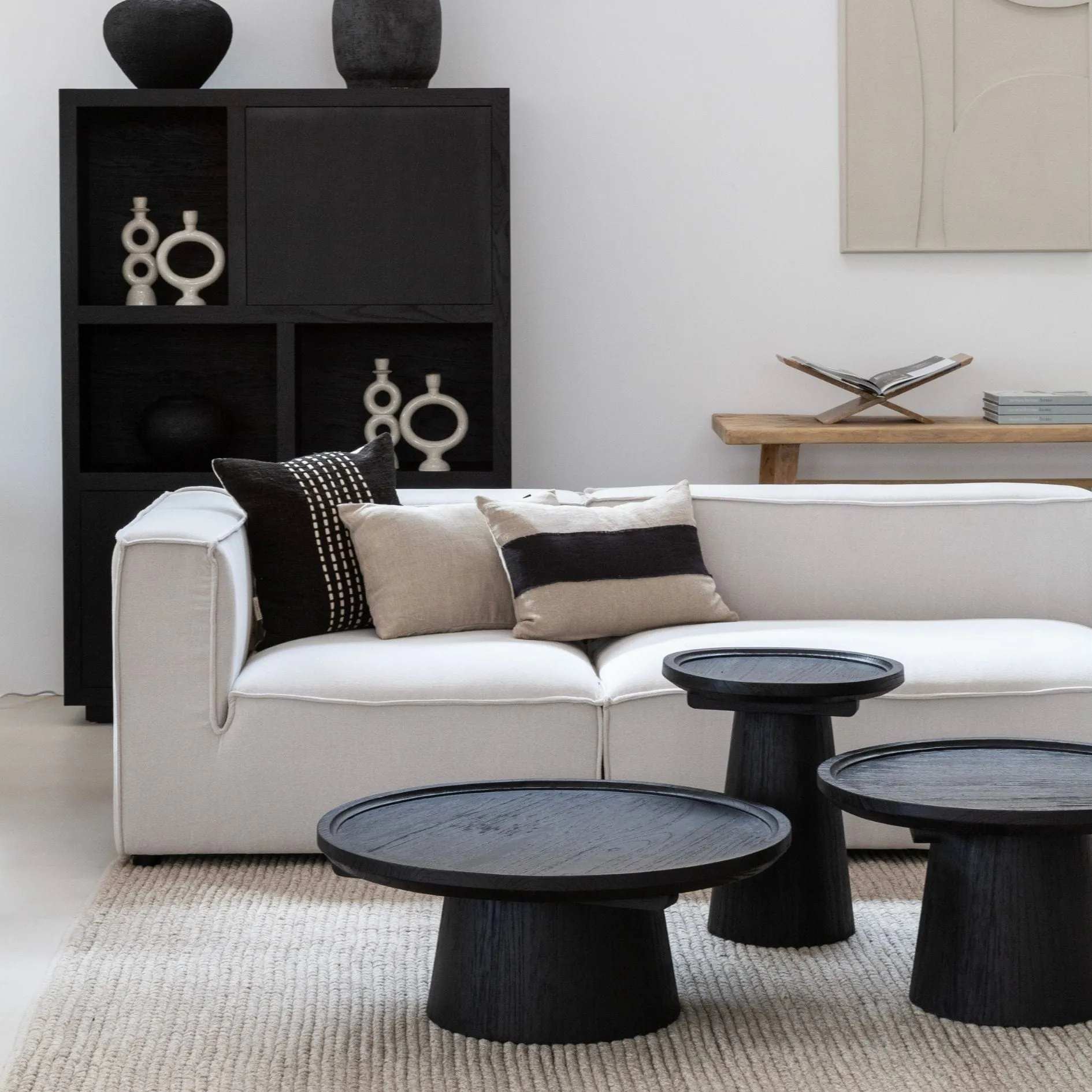 Nuku Coffee Table | Black 50cm Zoco Home