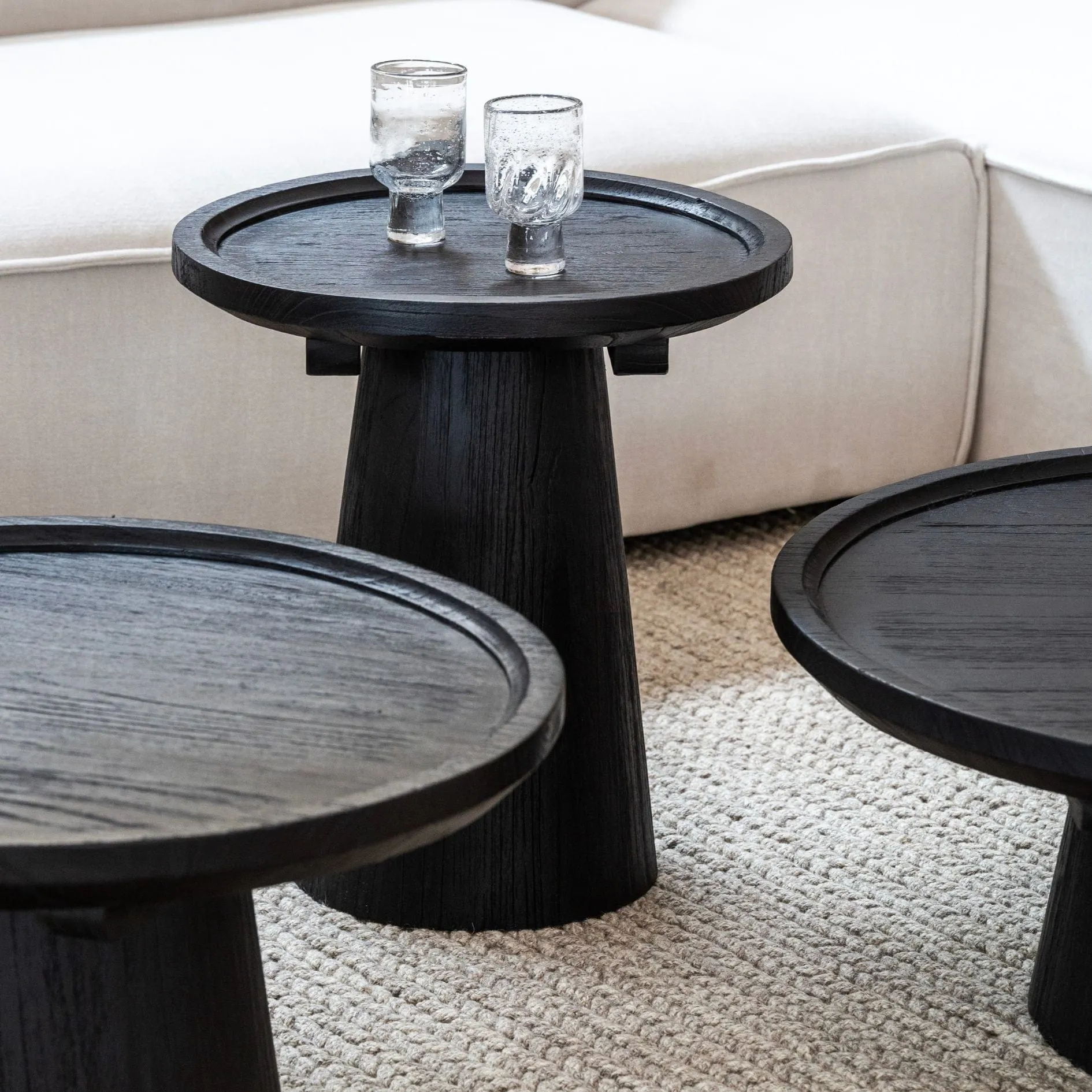 Nuku Coffee Table | Black 50cm Zoco Home