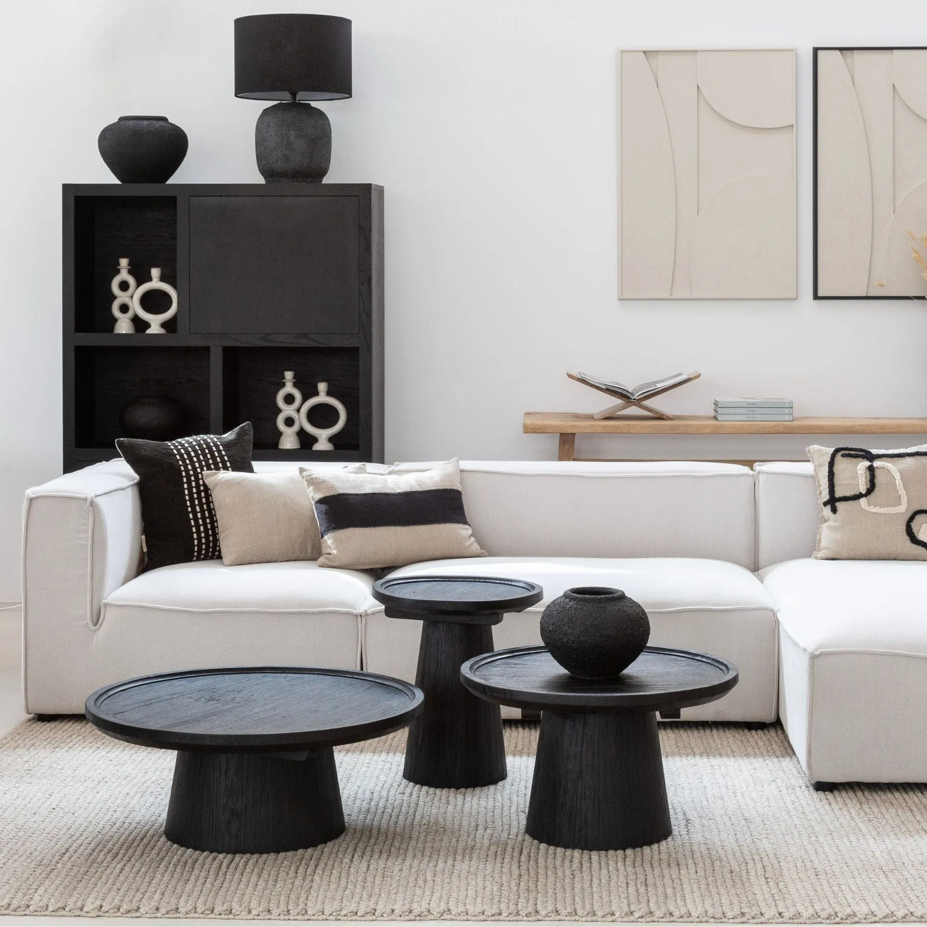 Nuku Coffee Table | Black 50cm Zoco Home