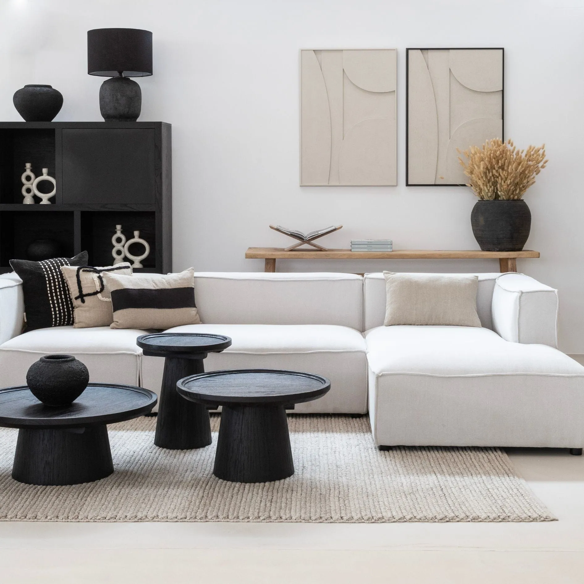 Nuku Coffee table | Black 65cm Zoco Home