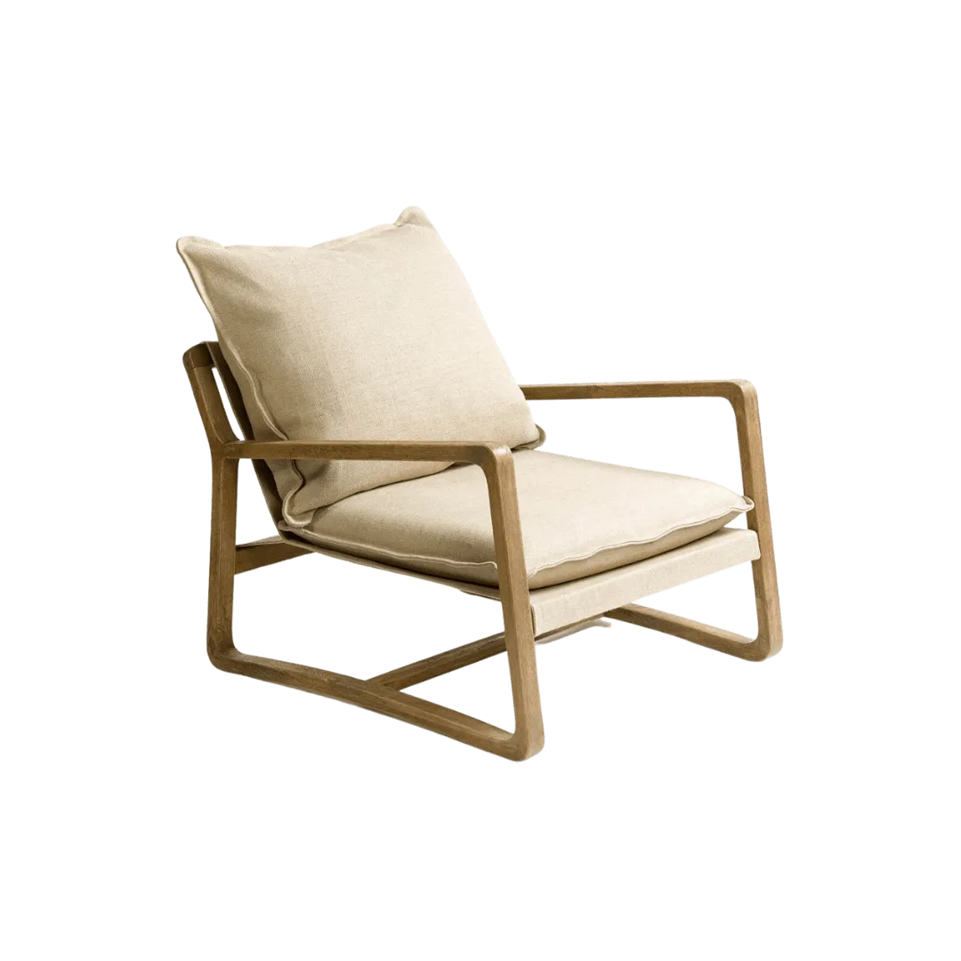 Oak Armchair | Natural Lino Zoco Home