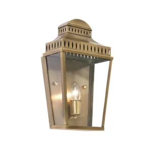 Oaks Inca Brass Outdoor Wall Light