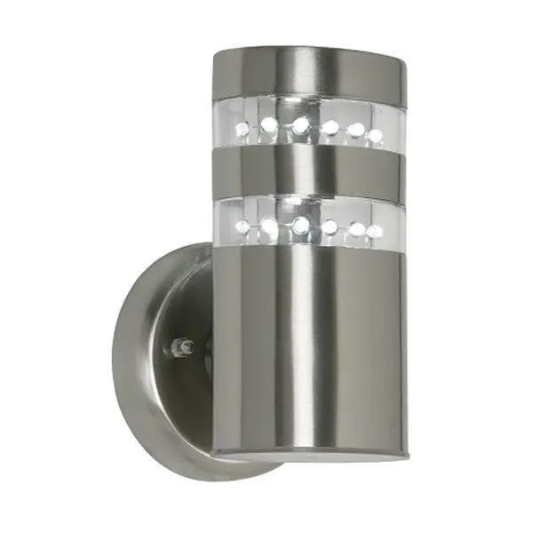 Oaks Kelso Stainless Steel Outdoor LED Wall Light