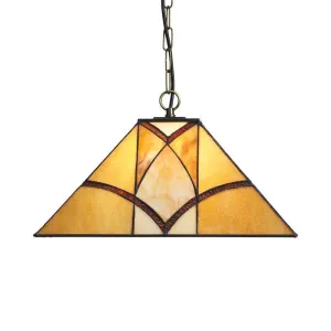 Oaks Lighting Portia Tiffany Pendant Ceiling Light