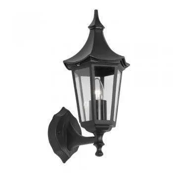 Oaks Witton Black Outdoor Uplighter Wall Light
