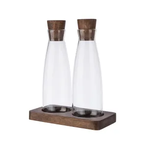 Oil And Vinegar Set With Tray Funky Chunky