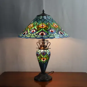 Oldbury Double Tiffany Table Lamp