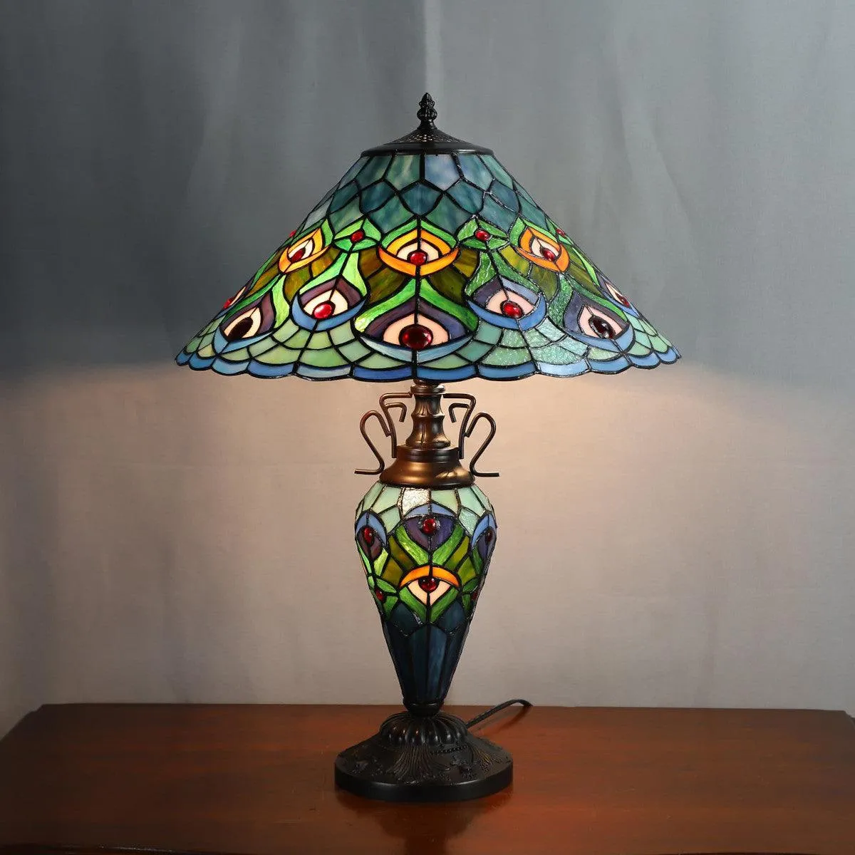 Oldbury Double Tiffany Table Lamp