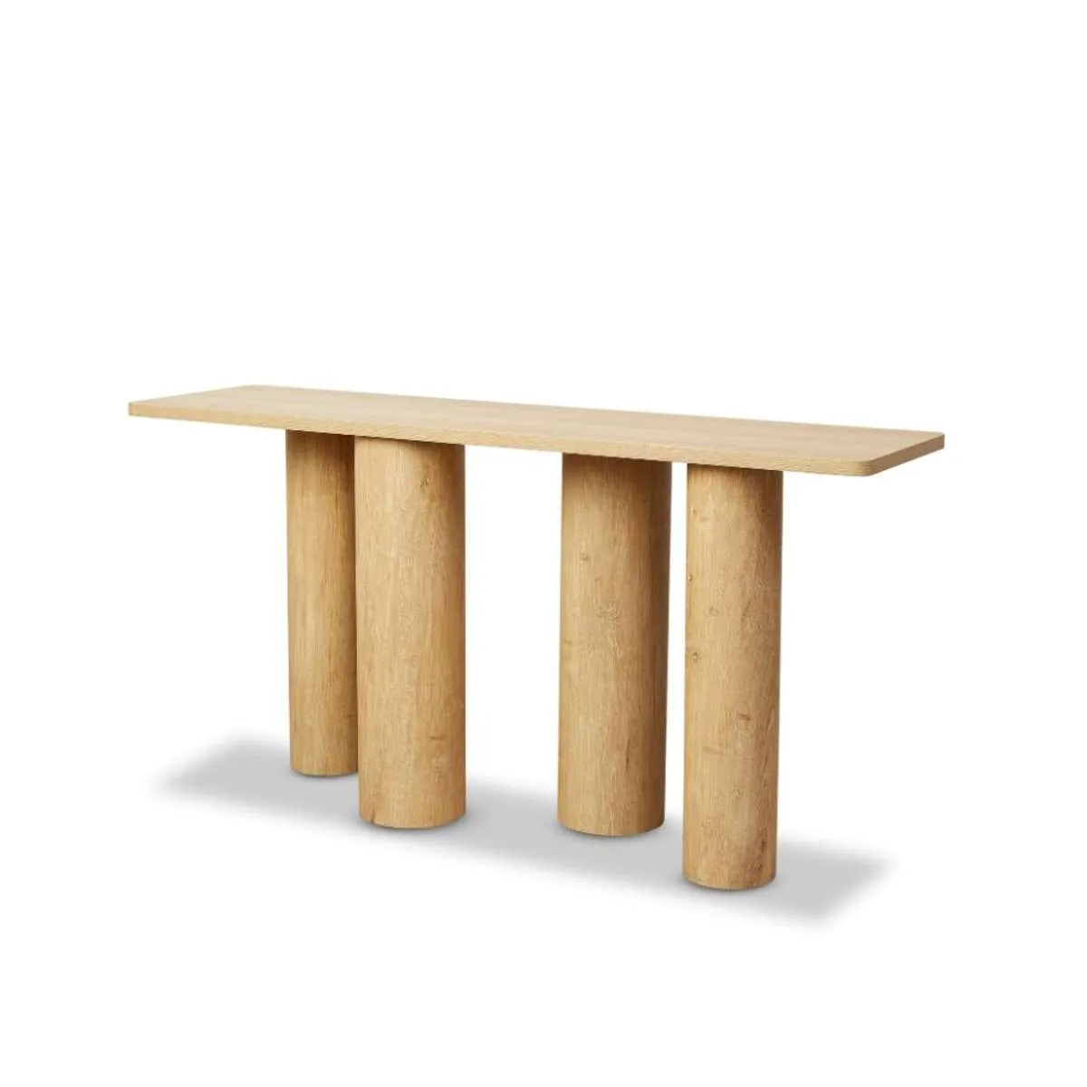 Otis Chunky Leg Console Table - Natural Mocka