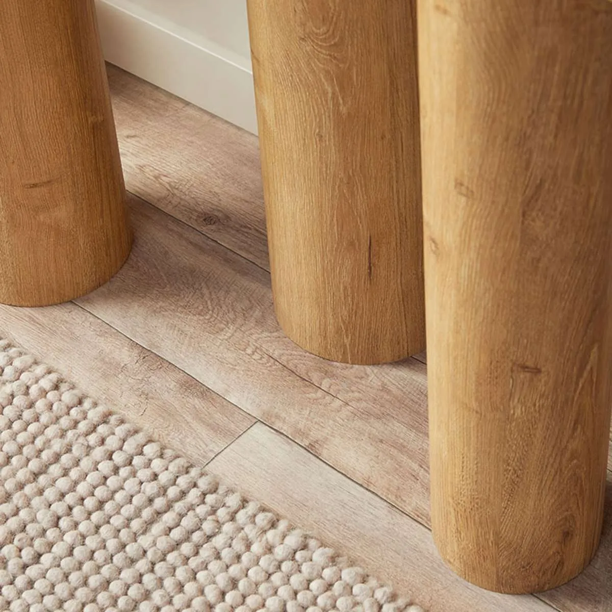 Otis Chunky Leg Console Table - Natural Mocka