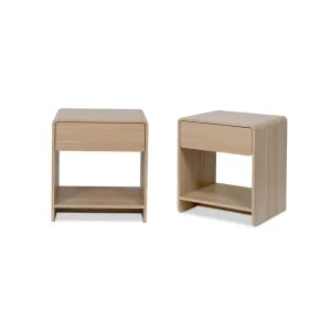 Owen Bedside Table - Natural Bundle Mocka