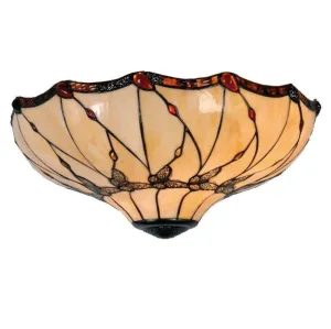 Papillon Large Flush Tiffany Ceiling Light
