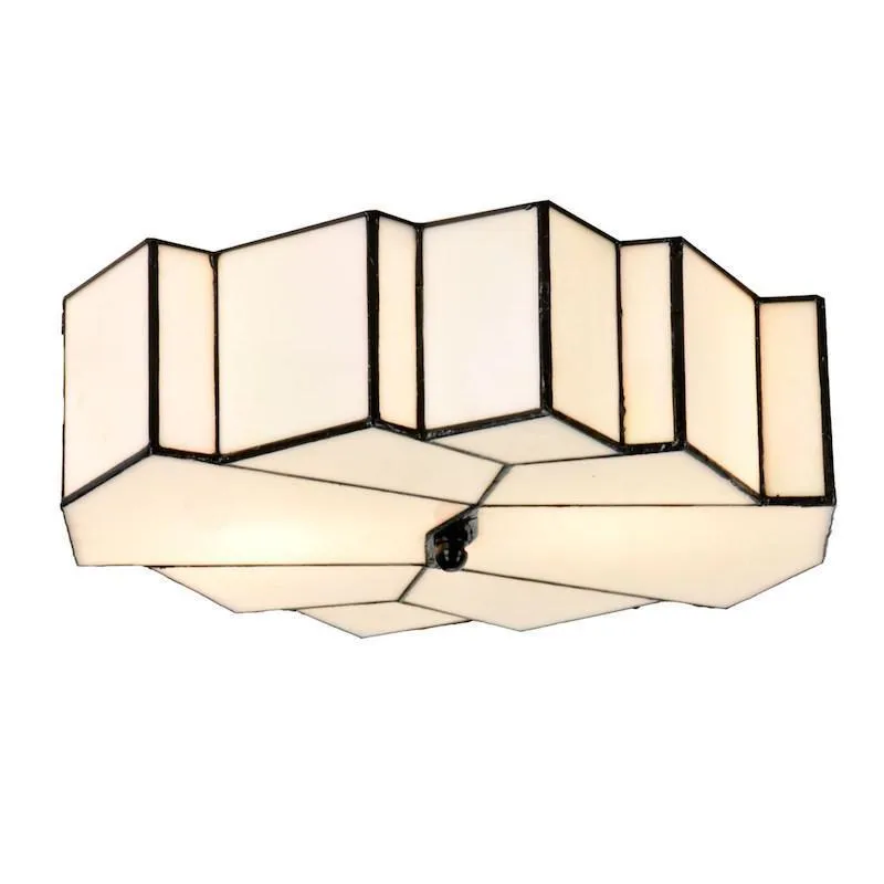 Paris Flush Tiffany Ceiling Light