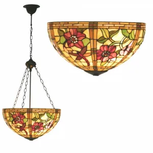 Pavot Inverted Tiffany Ceiling Light - Tiffany Lighting Direct