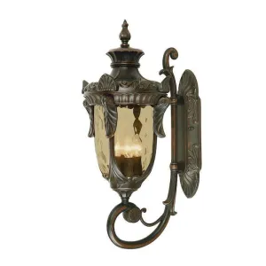 Philadelphia Old Bronze Large Outdoor Uplighter Wall Light