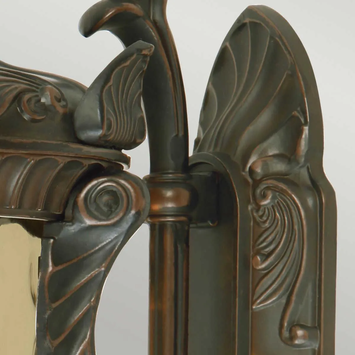 Philadelphia Old Bronze Large Outdoor Uplighter Wall Light