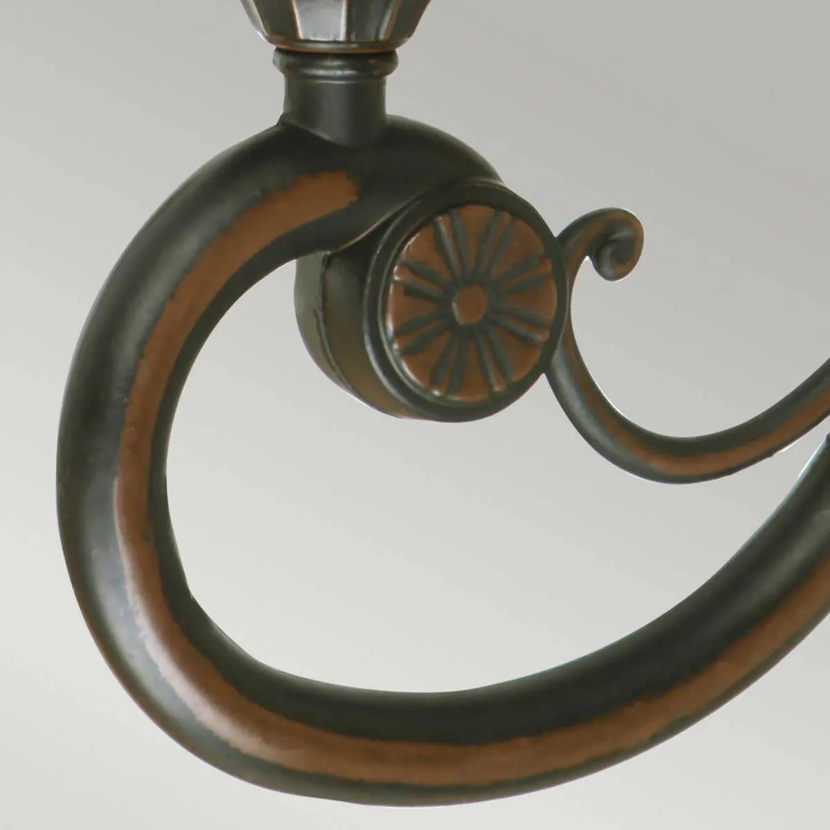 Philadelphia Old Bronze Large Outdoor Uplighter Wall Light