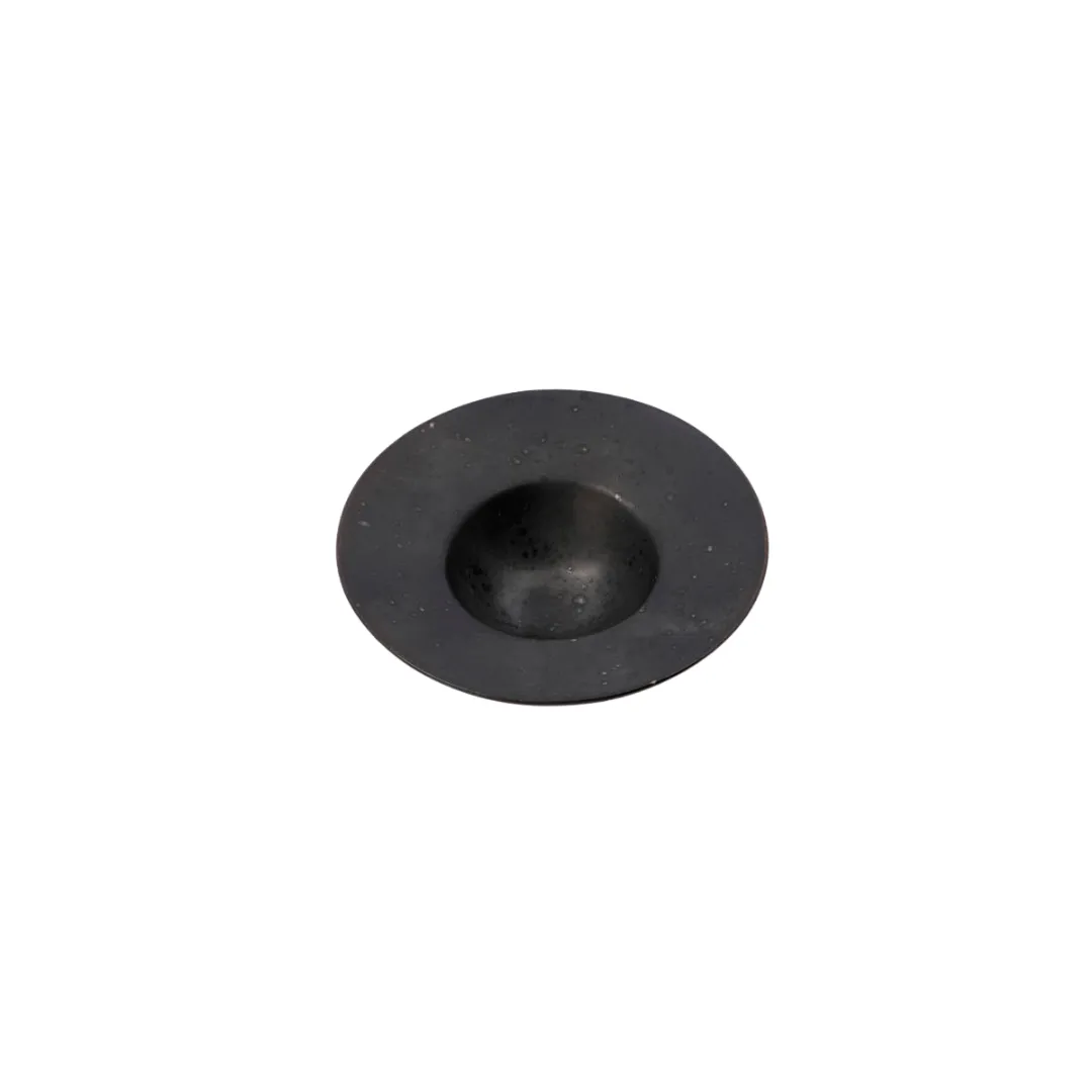 Pion Stoneware Egg Cup | Black 9x2.2cm Zoco Home