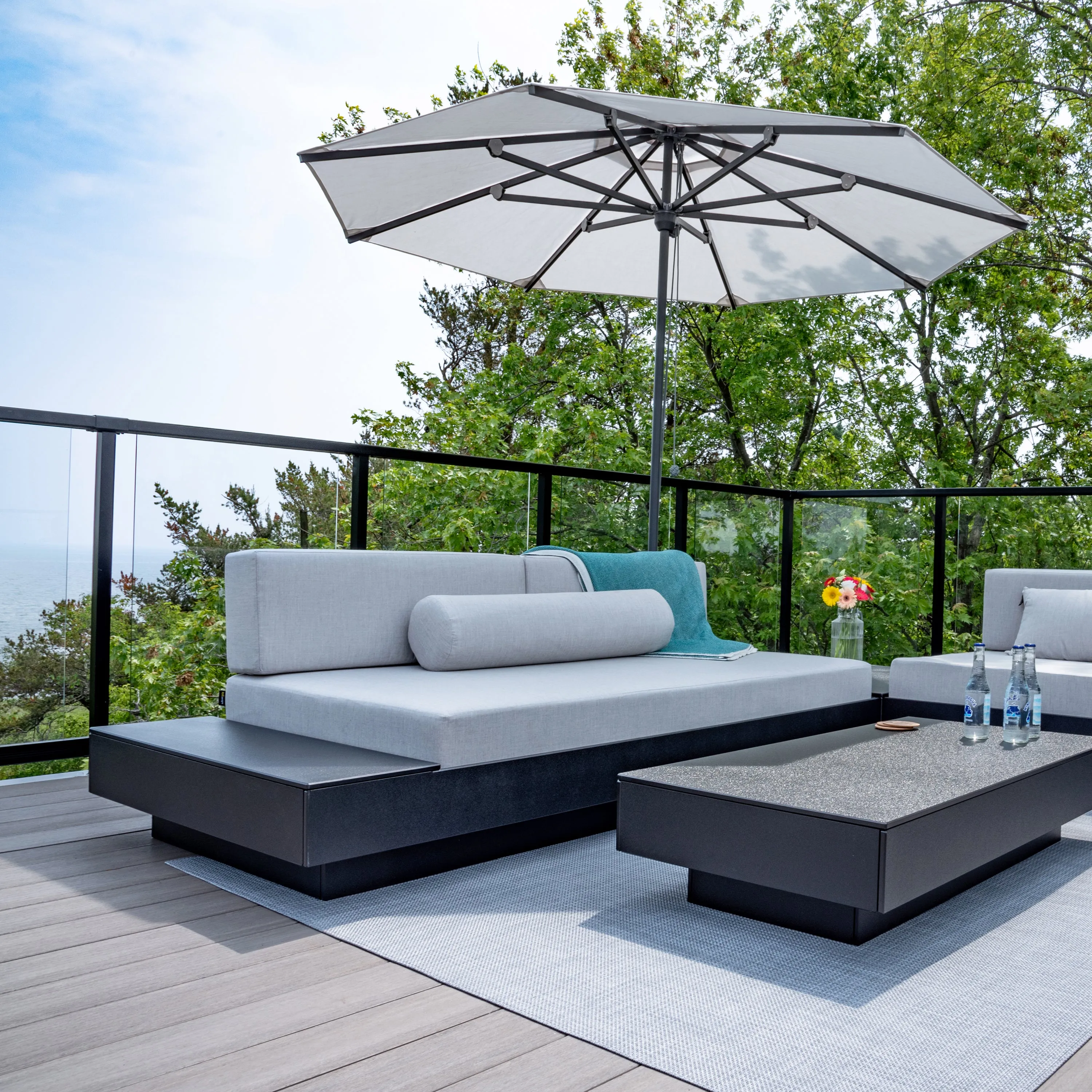 Platform One Sofa with Left or Right Table