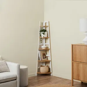 Porto Corner Shelves - White Mocka