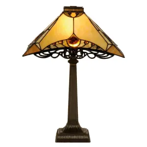 Priory Tiffany Table Lamp - Tiffany Lighting Direct