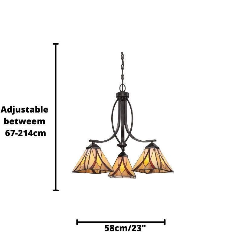 Quoizel Asheville Tiffany Ceiling Light