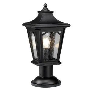 Quoizel Bedford Black Outdoor Pedestal Light