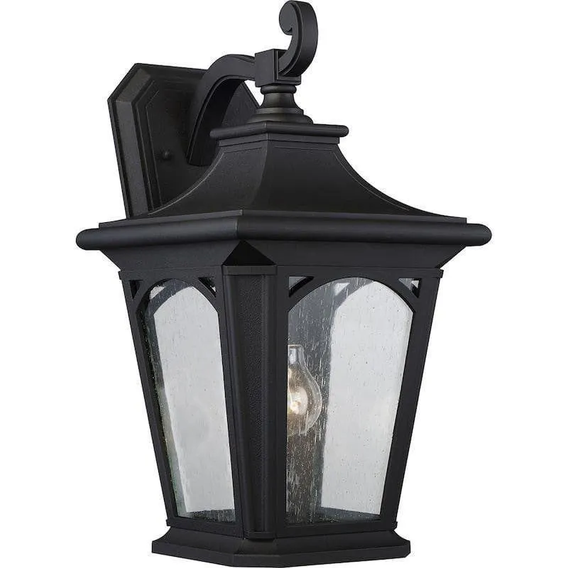 Quoizel Bedford Large Black Outdoor Wall Light
