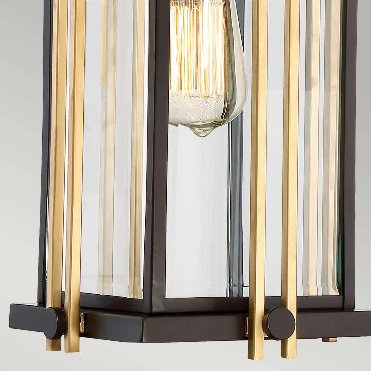 Quoizel Goldenrod Bronze & Gold Outdoor Pendant Light