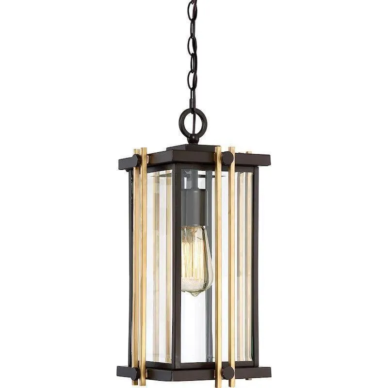 Quoizel Goldenrod Bronze & Gold Outdoor Pendant Light