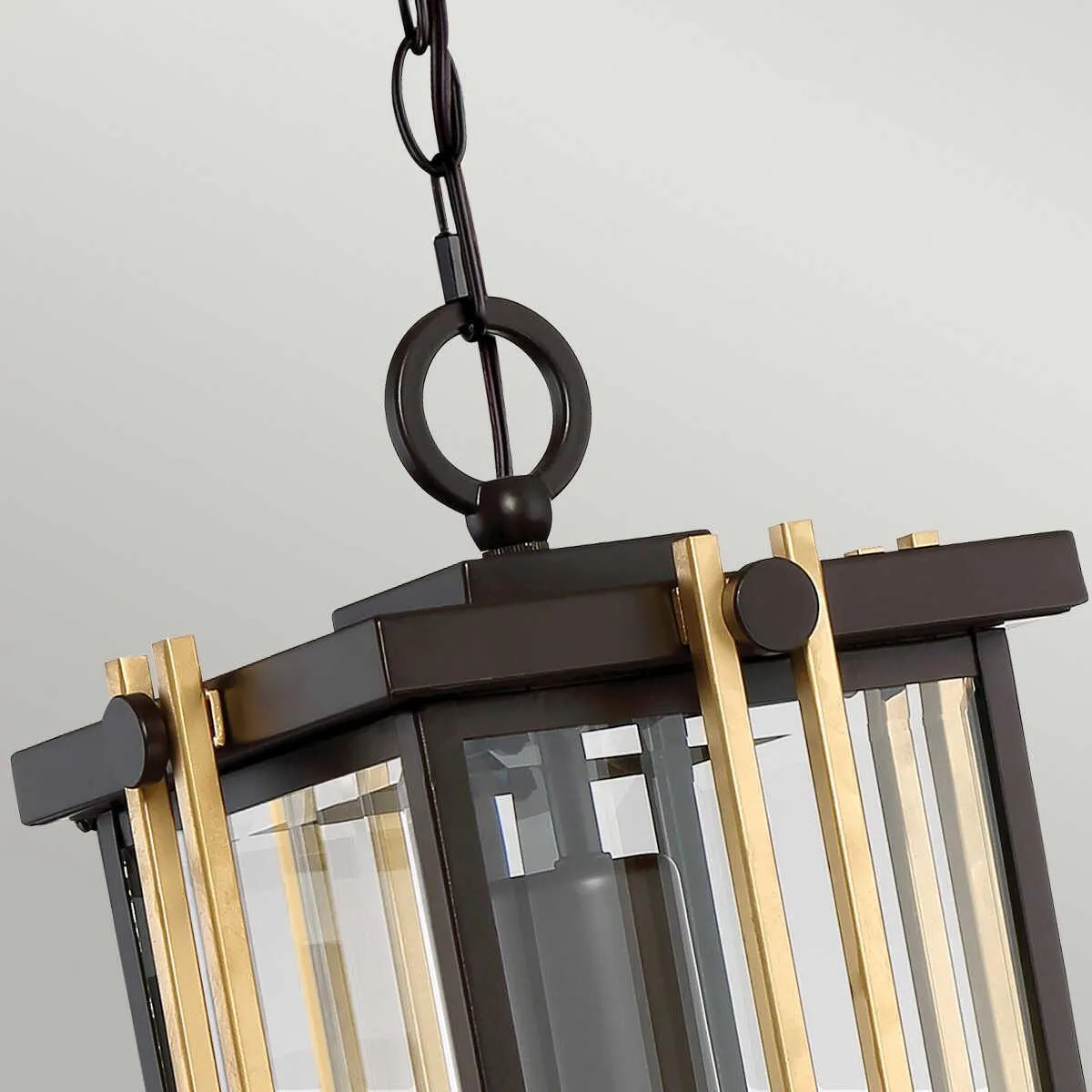 Quoizel Goldenrod Bronze & Gold Outdoor Pendant Light