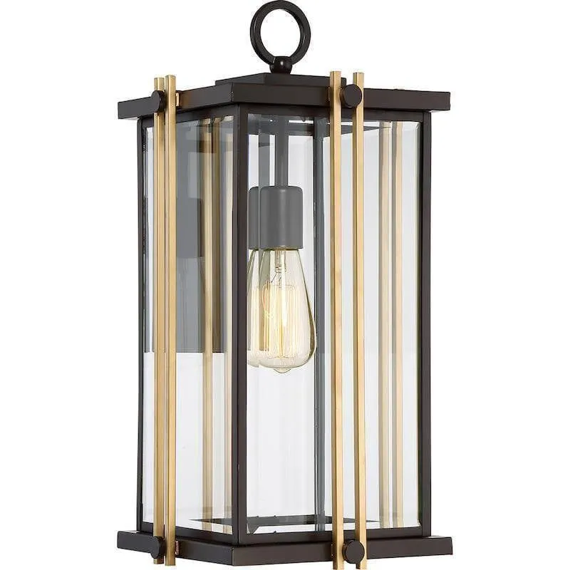 Quoizel Goldenrod Large Steel & Gold Outdoor Wall Light