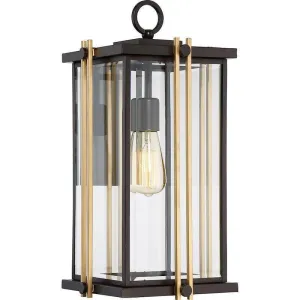 Quoizel Goldenrod Large Steel & Gold Outdoor Wall Light