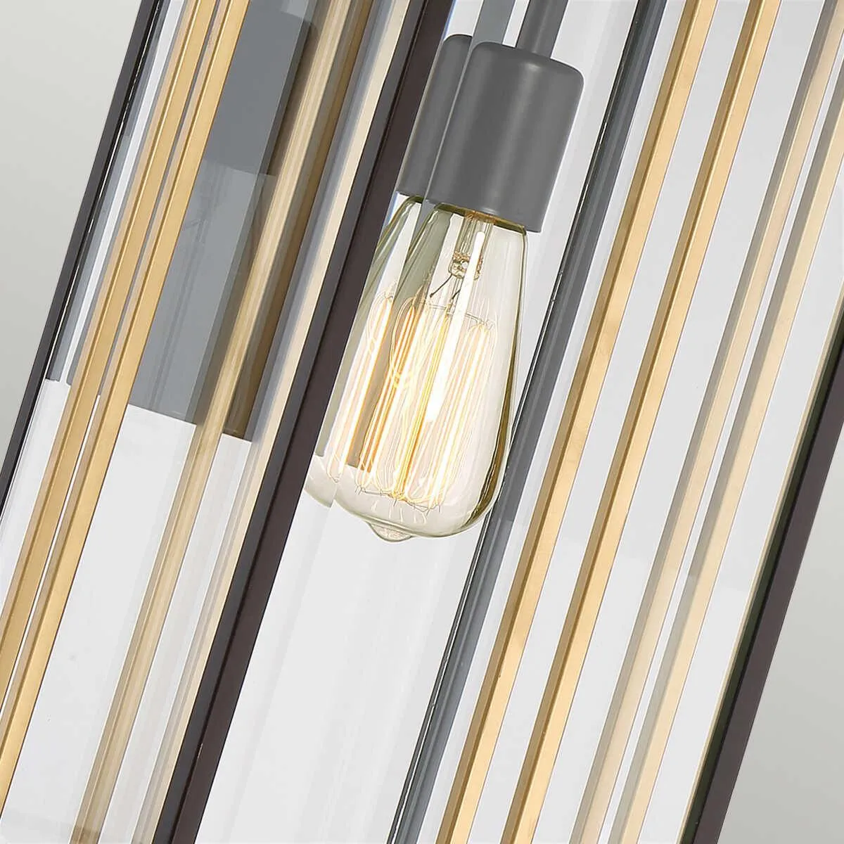 Quoizel Goldenrod Large Steel & Gold Outdoor Wall Light