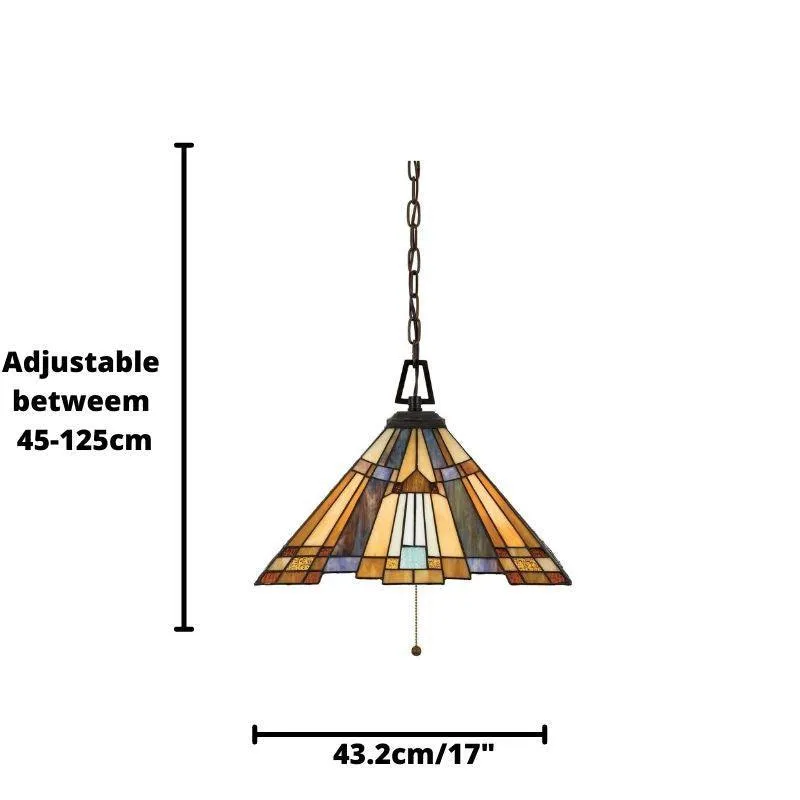 Quoizel Inglenook Tiffany Ceiling Light