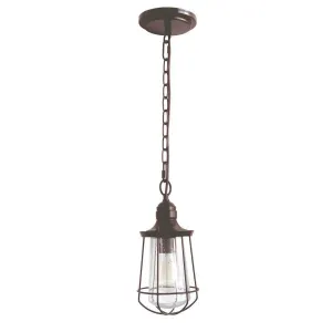 Quoizel Marine Western Bronze Small Outdoor Pendant Light