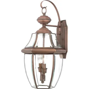 Quoizel Newbury Aged Copper Large Outdoor Wall Light