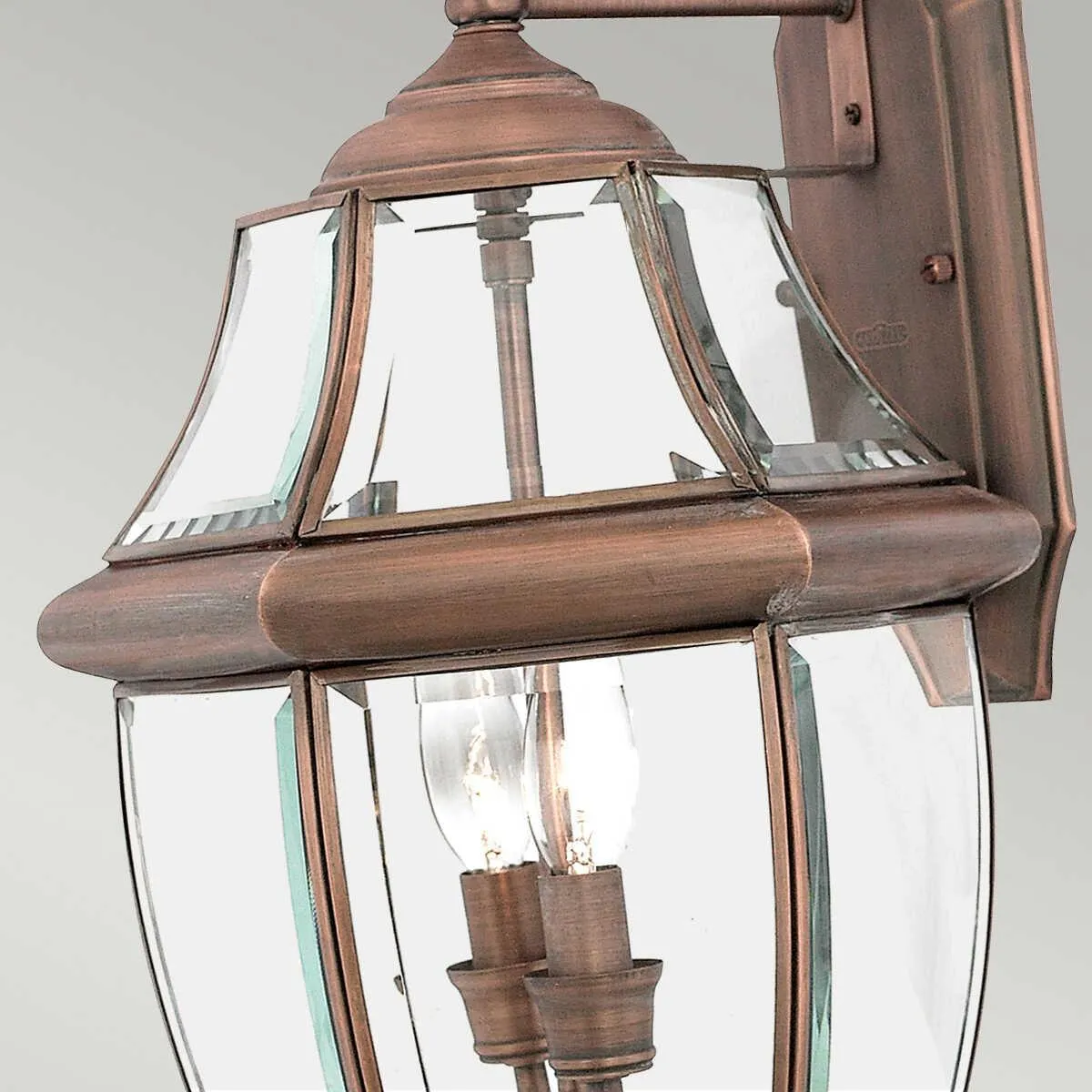 Quoizel Newbury Aged Copper Large Outdoor Wall Light