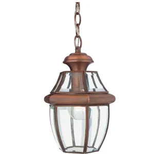 Quoizel Newbury Aged Copper Medium Outdoor Pendant