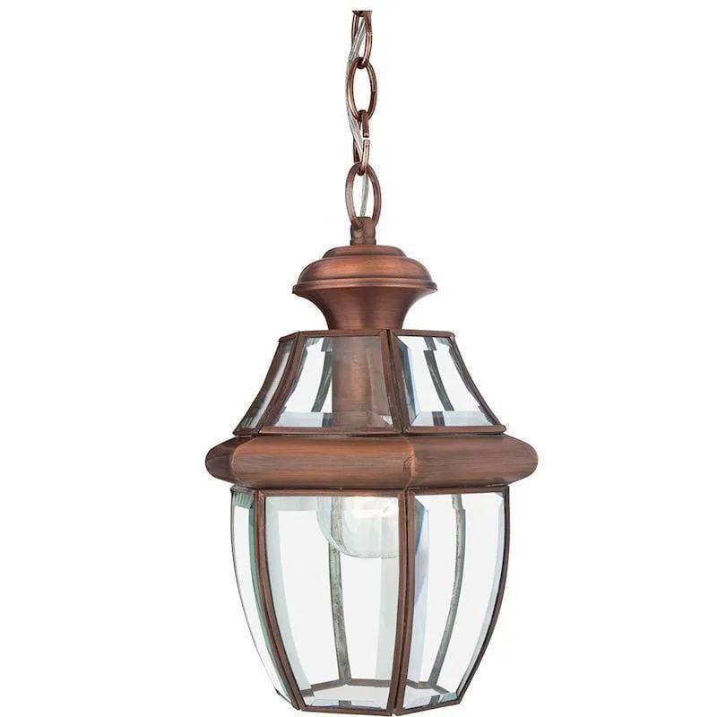 Quoizel Newbury Aged Copper Medium Outdoor Pendant