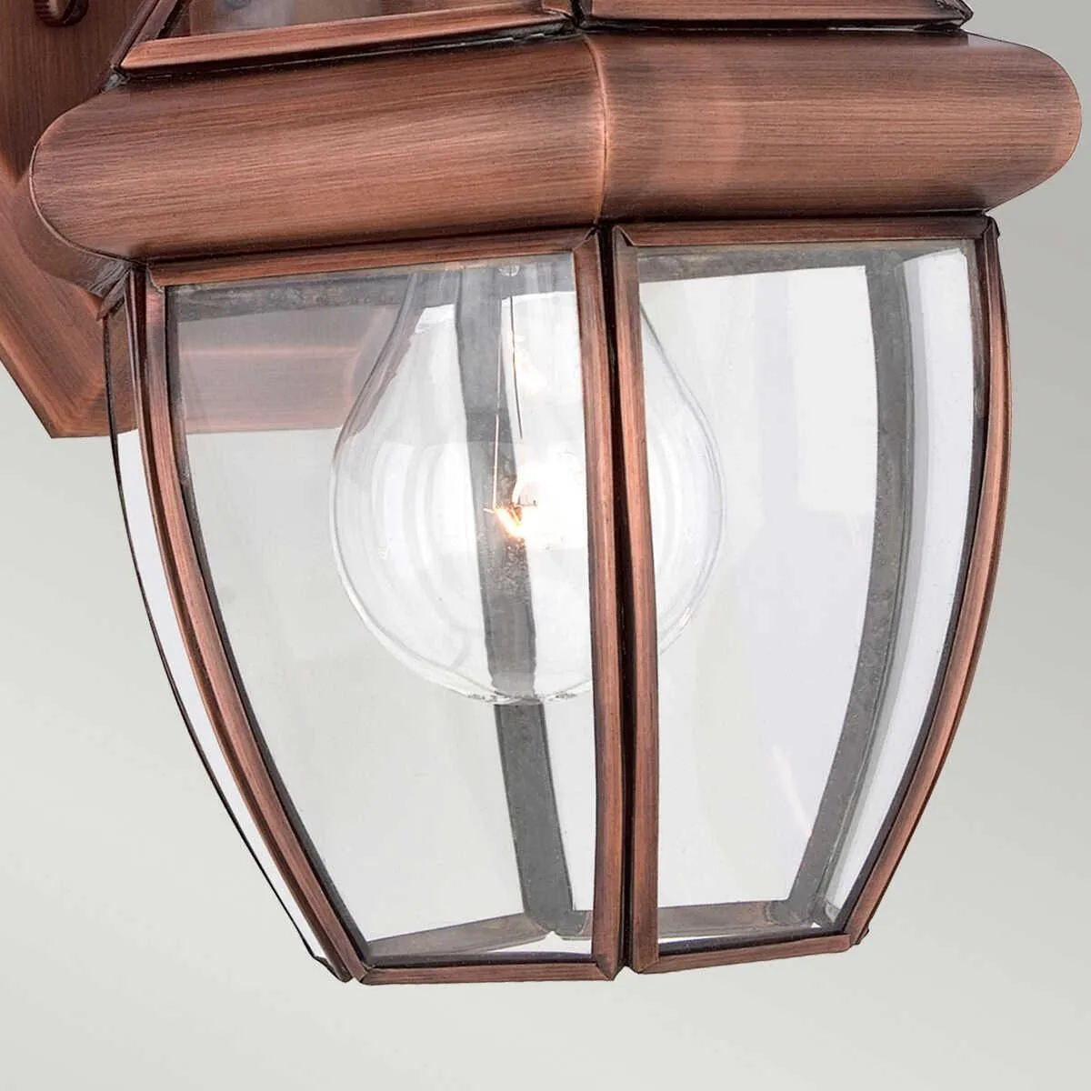 Quoizel Newbury Aged Copper Small Outdoor Wall Light