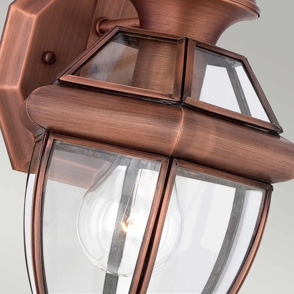 Quoizel Newbury Aged Copper Small Outdoor Wall Light