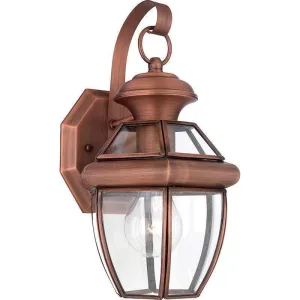 Quoizel Newbury Aged Copper Small Outdoor Wall Light
